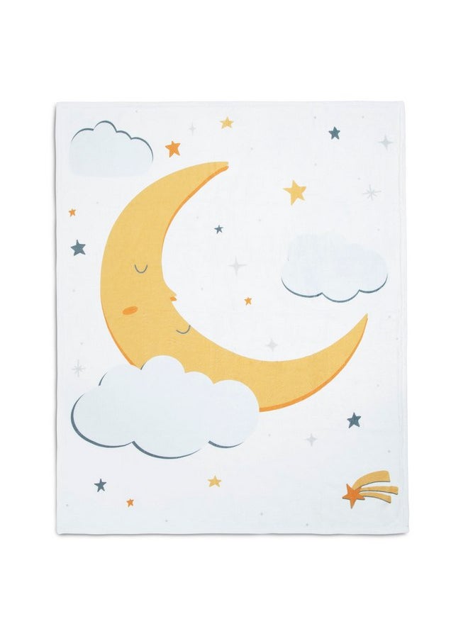Delta Children Milestone Baby Blanket - Monthly Blanket for Pictures - Photo Blanket for Newborns, Moon