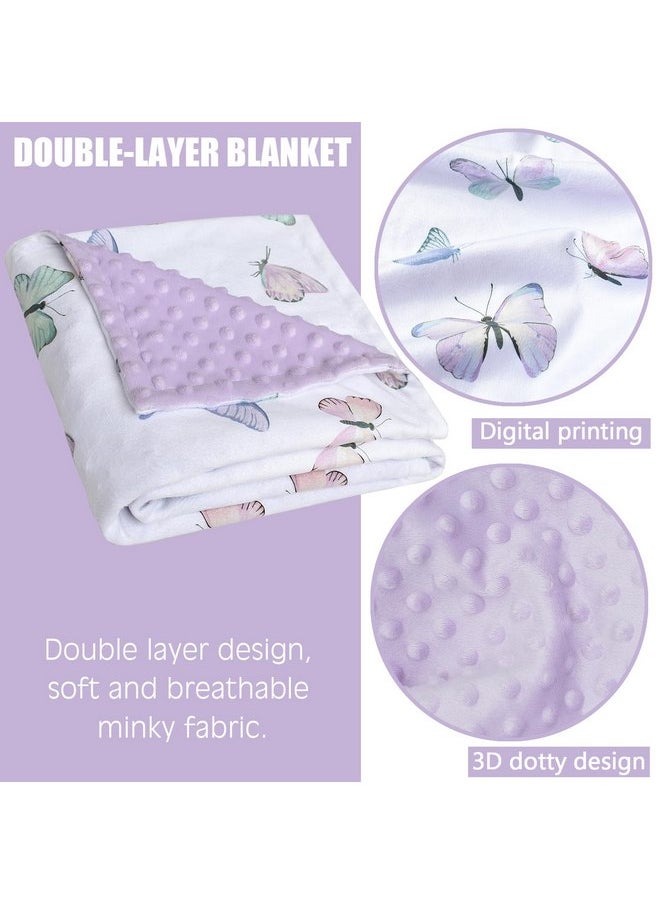 Baby Blankets for Boys Girls Soft Minky Blanket for Newborn Infant Toddler Used for Crib Stroller Nursery (Butterfly)