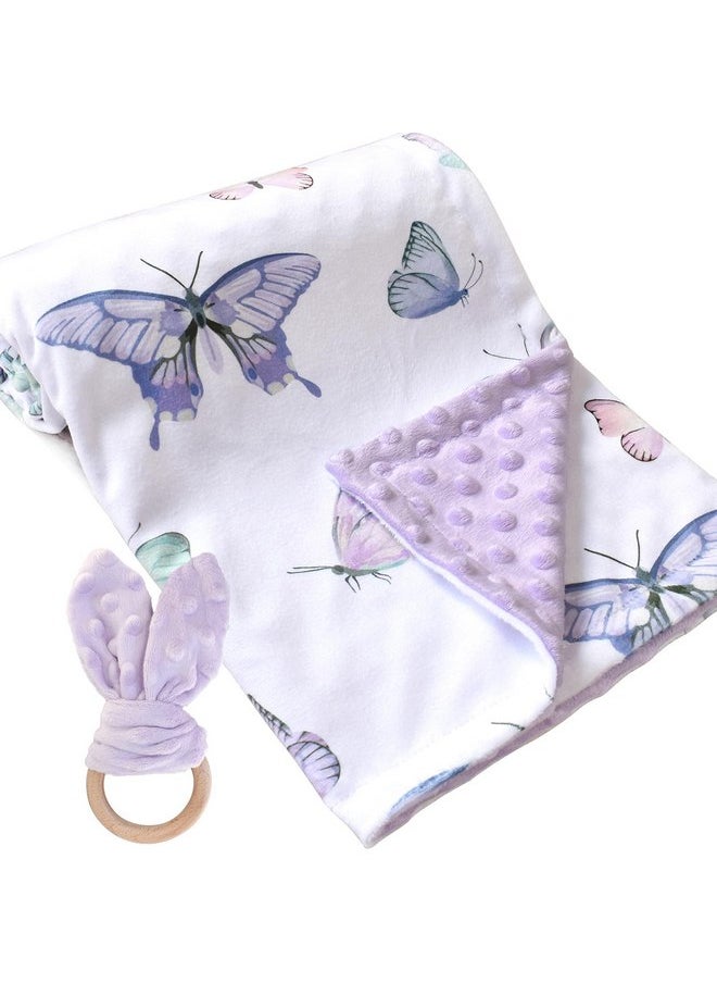 Baby Blankets for Boys Girls Soft Minky Blanket for Newborn Infant Toddler Used for Crib Stroller Nursery (Butterfly)