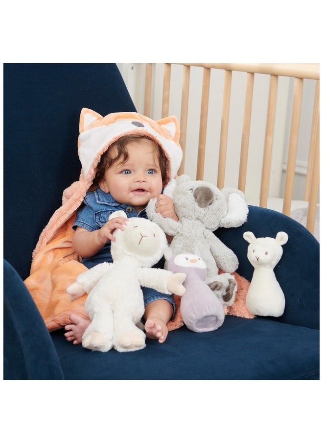 Baby GUND Lil’ Luvs Hooded Blanket, Emory Fox, Ultra Soft Plush Security Blanket for Babies and Newborns