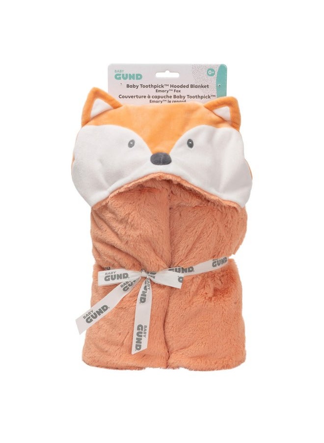 Baby GUND Lil’ Luvs Hooded Blanket, Emory Fox, Ultra Soft Plush Security Blanket for Babies and Newborns