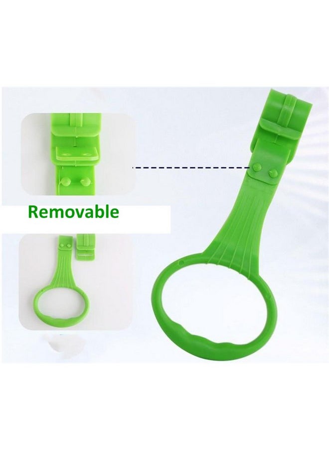 5pcs Walk Assistant Plastic Baby Crib Pull Rings for Baby Baby Pull Up Rings Cot Hanging Rings for Infant Baby Toddler Practice Tool (5 Color)