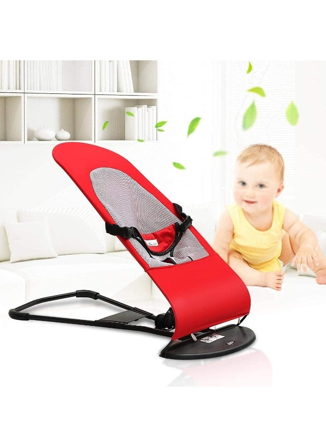 SUPAAR Red Baby Newborn Infant Bouncing Chair Rocking Seat Safety Bouncer Balance Soft NEW