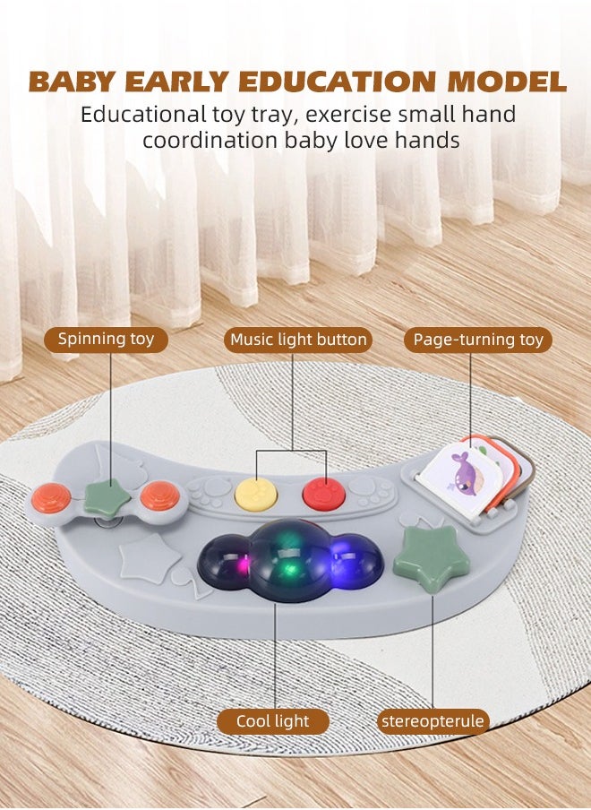 3 In 1 Anti Rollover Baby Walker Baby Push Walker for Girls and Boys Seated and Walk Behind Infant Walkers Foldable Baby Walker with Wheels Baby Activity Center with Height Adjustable For Toddler 6 to 24 Months