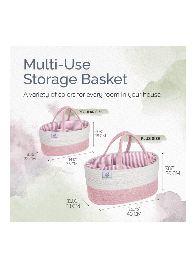 Baby Diaper Caddy Organizer Pink Plus Size