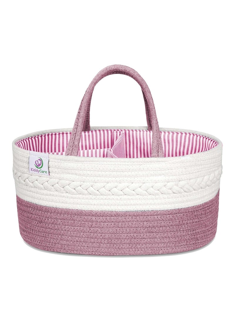 Baby Diaper Caddy Organizer Pink Plus Size