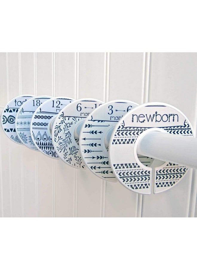 Mumsy Goose Nursery Closet Dividers Closet Organizers Baby Clothes Dividers Monochrome Boho
