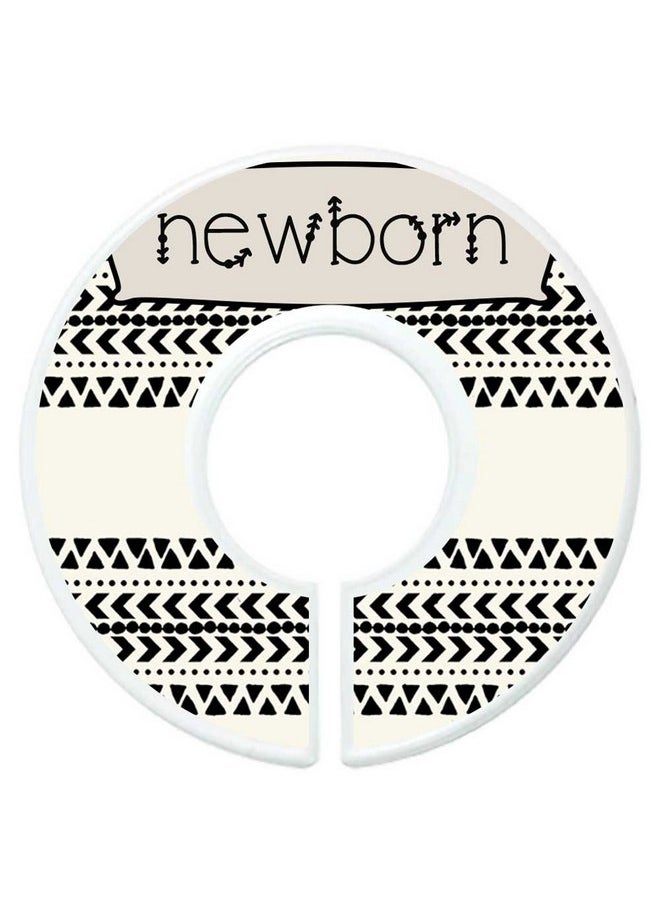 Mumsy Goose Nursery Closet Dividers Closet Organizers Baby Clothes Dividers Monochrome Boho