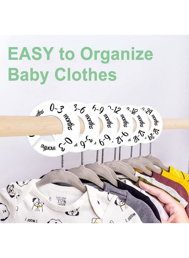 Pro Goleem Baby Closet Dividers Unisex Baby Closet Organizer for Nursery Baby Clothes Size Age Dividers Fits 1.5