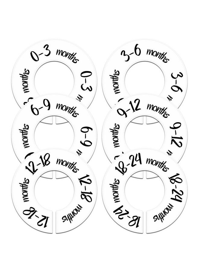 Pro Goleem Baby Closet Dividers Unisex Baby Closet Organizer for Nursery Baby Clothes Size Age Dividers Fits 1.5