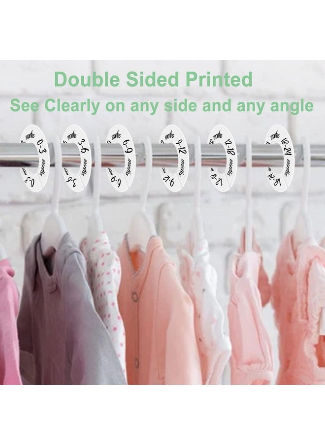 Pro Goleem Baby Closet Dividers Unisex Baby Closet Organizer for Nursery Baby Clothes Size Age Dividers Fits 1.5