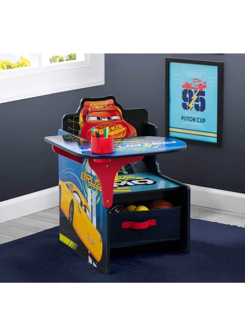 Cars Chair Desk with Storage Bin