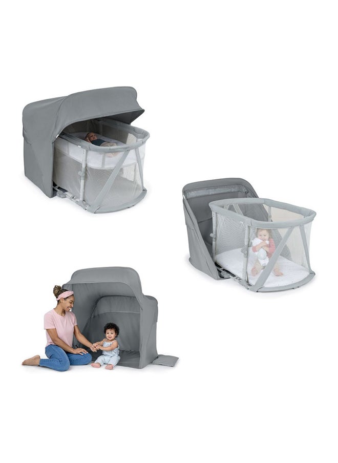 Dream Retreat 3 In 1 Portable Sleep Solution Playard And Bassinet With Shade 0 To 24 Month