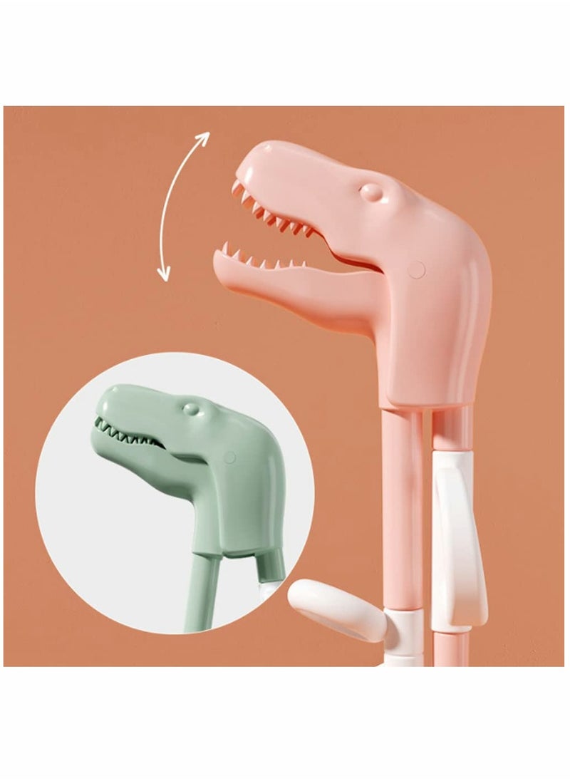 2Pcs, Dinosaur Children Learning Chopsticks Training Chopsticks Easy to Use Right Learning Chopsticks for Children Kids Beginners Baby Eating Practice Chopsticks