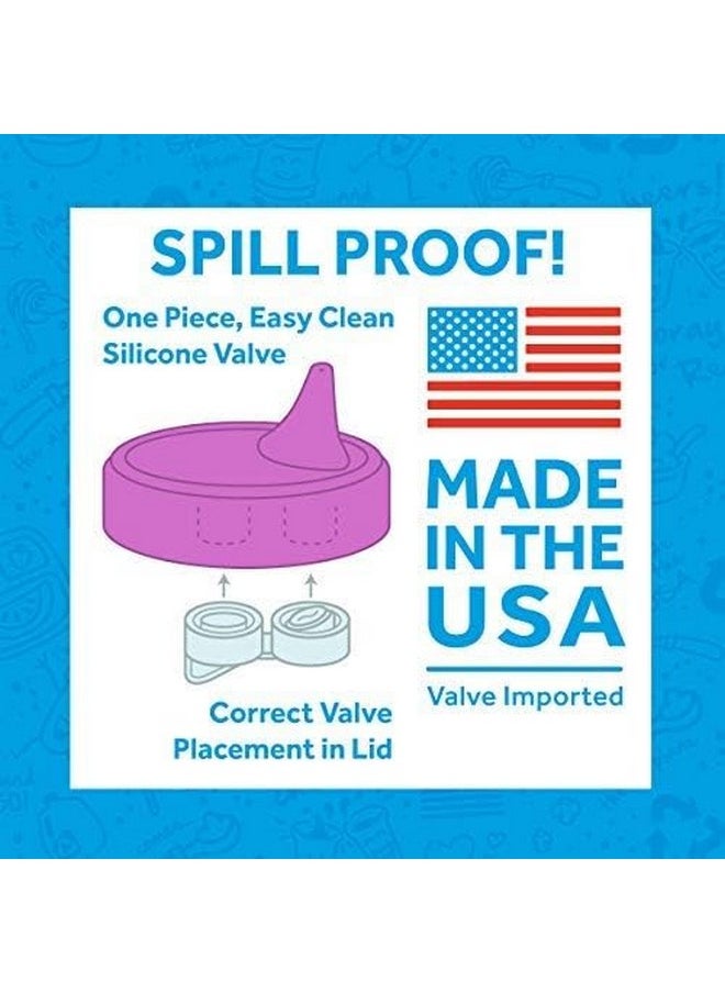 Re-Play Replacement Valve for Sippy Cups, Pack of 6 - One Piece, Easy to Clean Valve Made from Food Grade Silicone