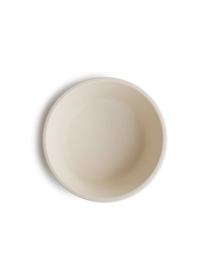 mushie Silicone Suction Bowl | BPA-Free Non-Slip Design (Ivory)