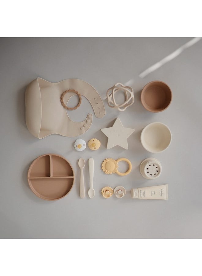 mushie Silicone Suction Bowl | BPA-Free Non-Slip Design (Ivory)