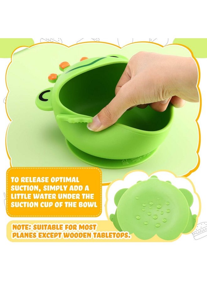 Nuogo 4 Packs 304 Stainless Steel Baby Bowls with Silicone Sleeve Kids Toddler Food Bowls with Suction Anti Slip Bowl with Cute Animal Design Safe Bowls for Baby Feeding Soup Noodle Pasta Snack