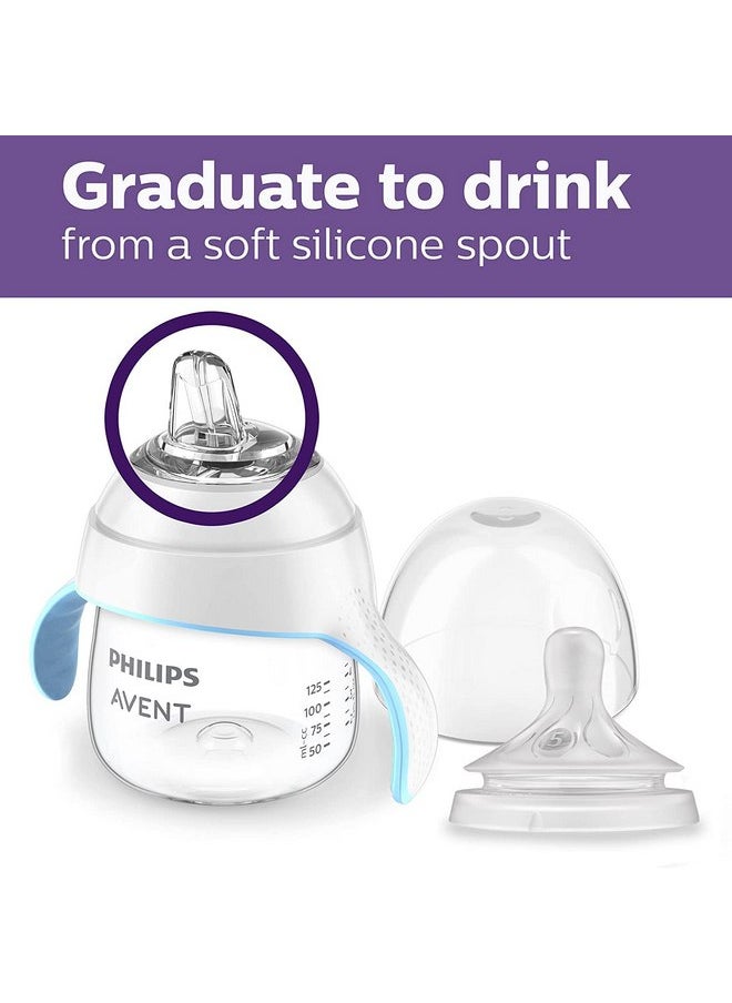 Philips AVENT Natural Trainer Sippy Cup with Natural Response Nipple and Soft Spout, 5oz, 1pk, SCF263/01