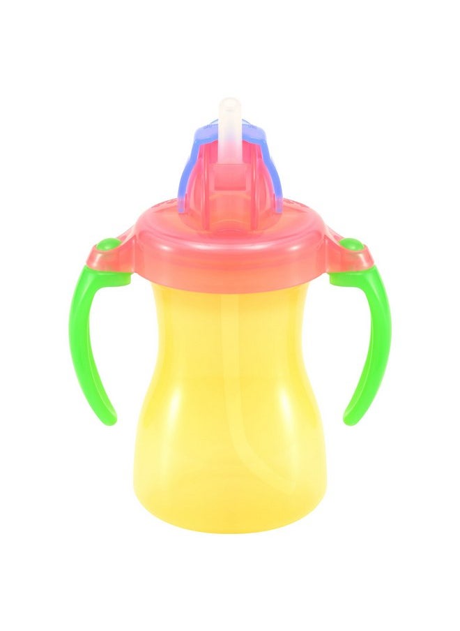 PIGEON Mini Toddler Straw Cups with Retractable Handles - Leak-Proof, Easy to Clean, Lightweight and Portable - Ideal for Babies 9 Months and Up - 150ml/5oz, Yellow