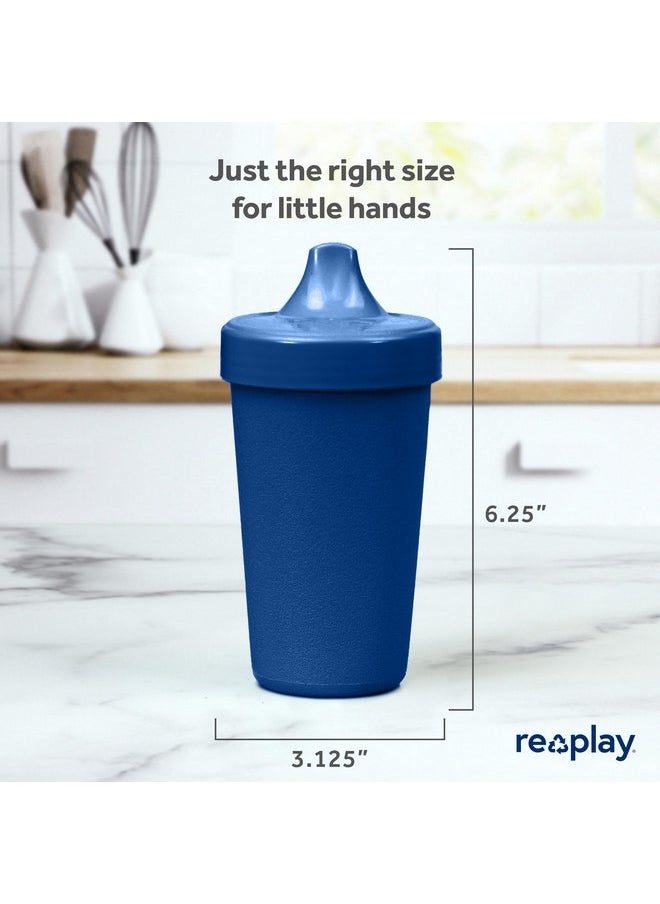 Re-Play Made in USA 10 Oz. Sippy Cups for Toddlers, Pack of 4 - Reusable Spill Proof Cups for Kids, Dishwasher/Microwave Safe - Hard Spout Sippy Cups for Toddlers 3.13