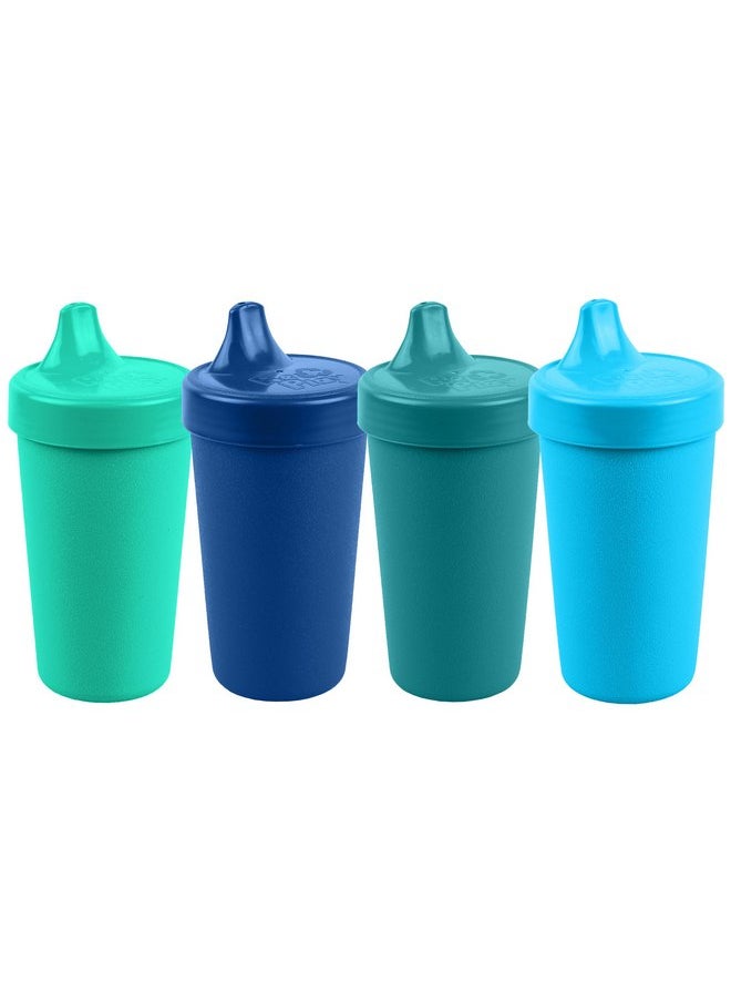 Re-Play Made in USA 10 Oz. Sippy Cups for Toddlers, Pack of 4 - Reusable Spill Proof Cups for Kids, Dishwasher/Microwave Safe - Hard Spout Sippy Cups for Toddlers 3.13