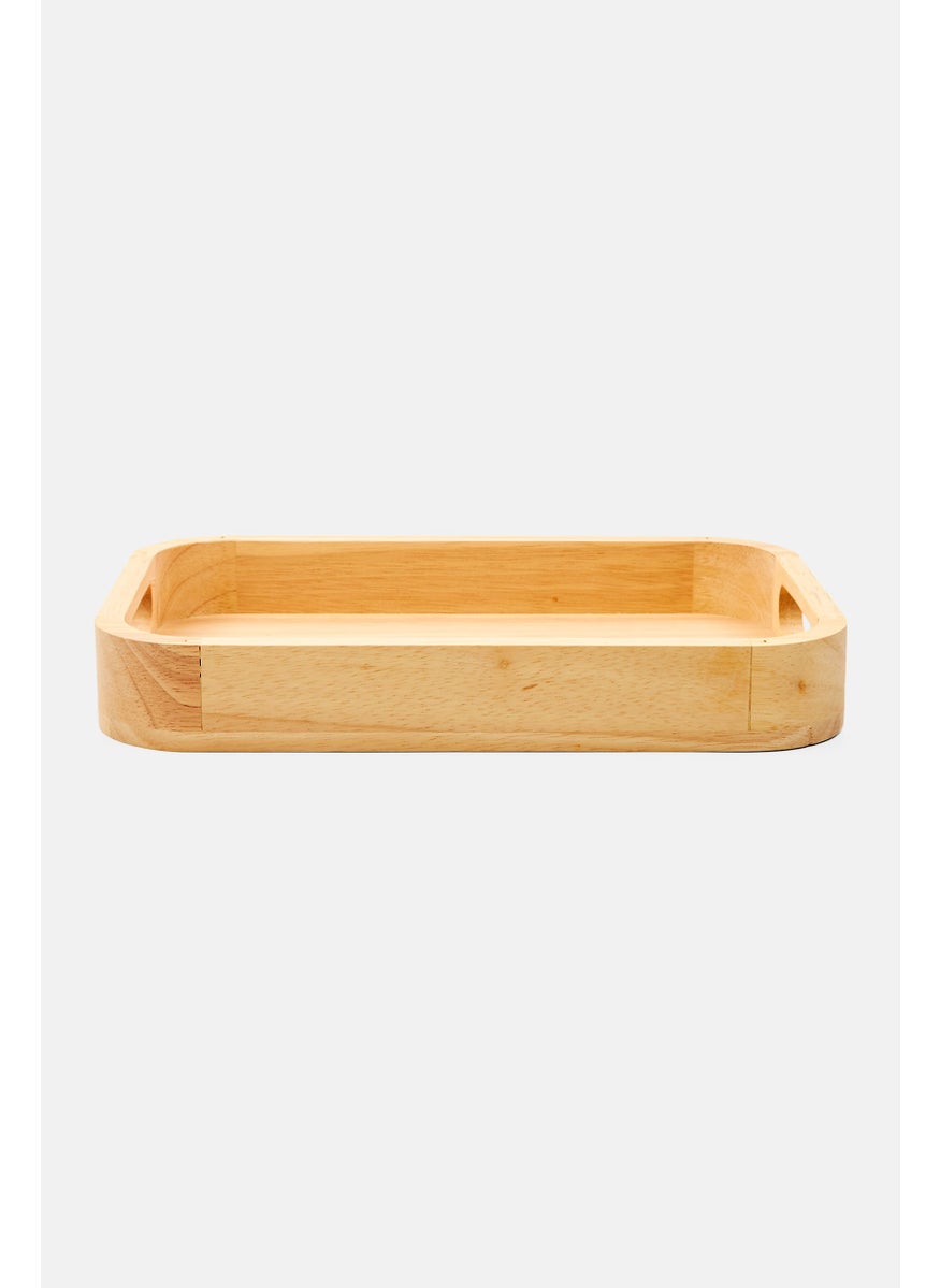 Wooded Tray , Tan