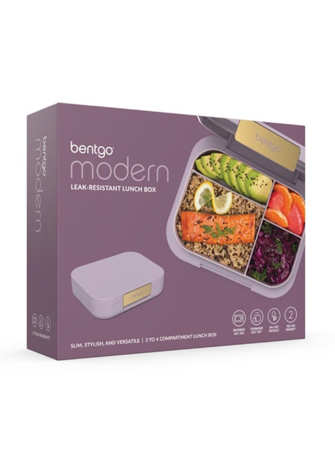 4 Compartments Modern Adult Lunchbox 850 ml  Orchid
