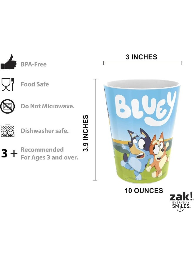 Zak Designs zak! 5-Piece Dinnerware Set, Bluey