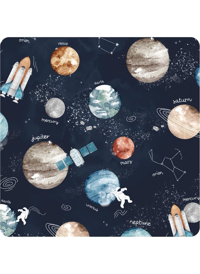 BapronBaby Outer Space Bapron - Soft Waterproof Stain Resistant Bib - Machine Washable - 6m - 5yr - (Sz Baby/Toddler 6m-3T)