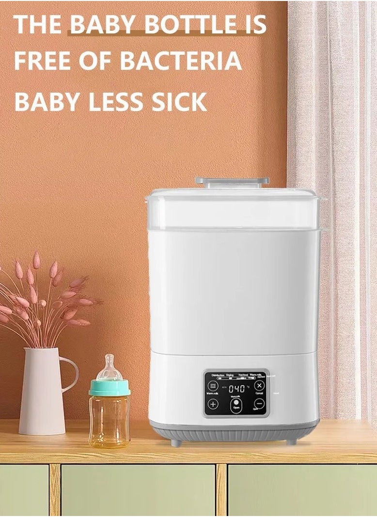 Baby Bottle Sterilizer, Electric Steam Bottle Sterilizer and Dryer, 5 in 1 Baby Milk Warmer Bottle/Sterilizer Universal Fit for All Baby Items Accessories