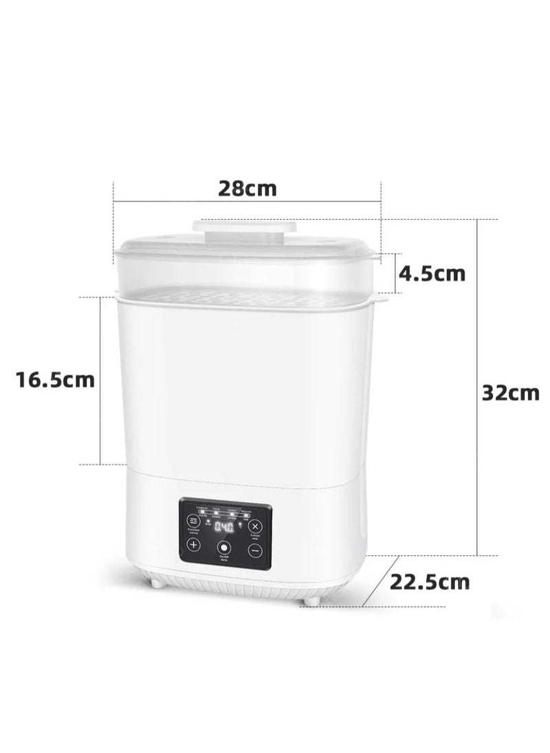 Baby Bottle Sterilizer, Electric Steam Bottle Sterilizer and Dryer, 5 in 1 Baby Milk Warmer Bottle/Sterilizer Universal Fit for All Baby Items Accessories