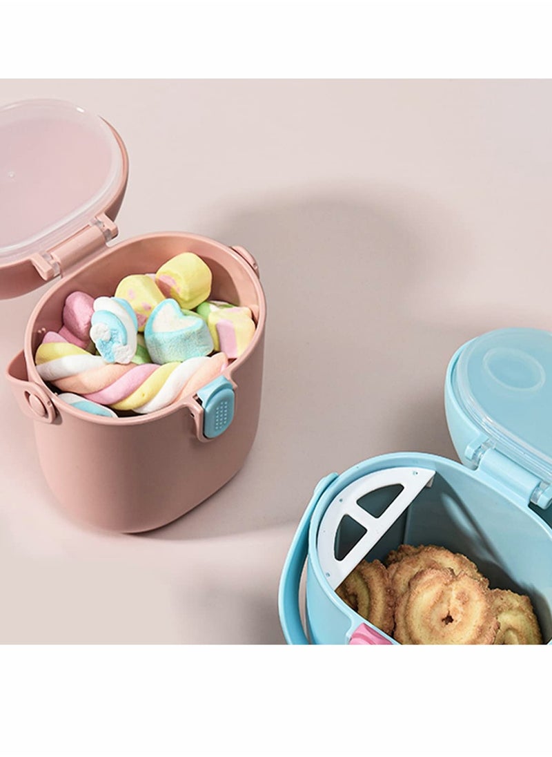 Milk Powder Dispenser Portable, Baby Snack Storage Box for Travel and Outdoor Activities