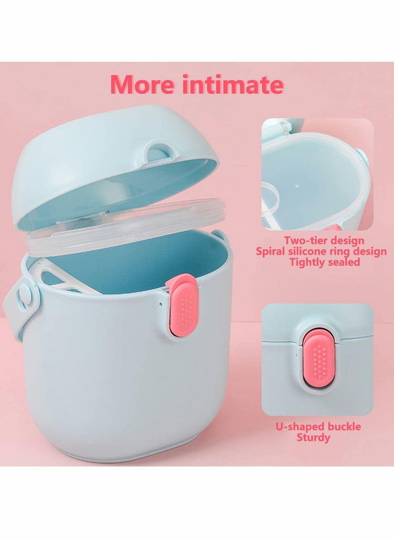 Milk Powder Dispenser Portable, Baby Snack Storage Box for Travel and Outdoor Activities