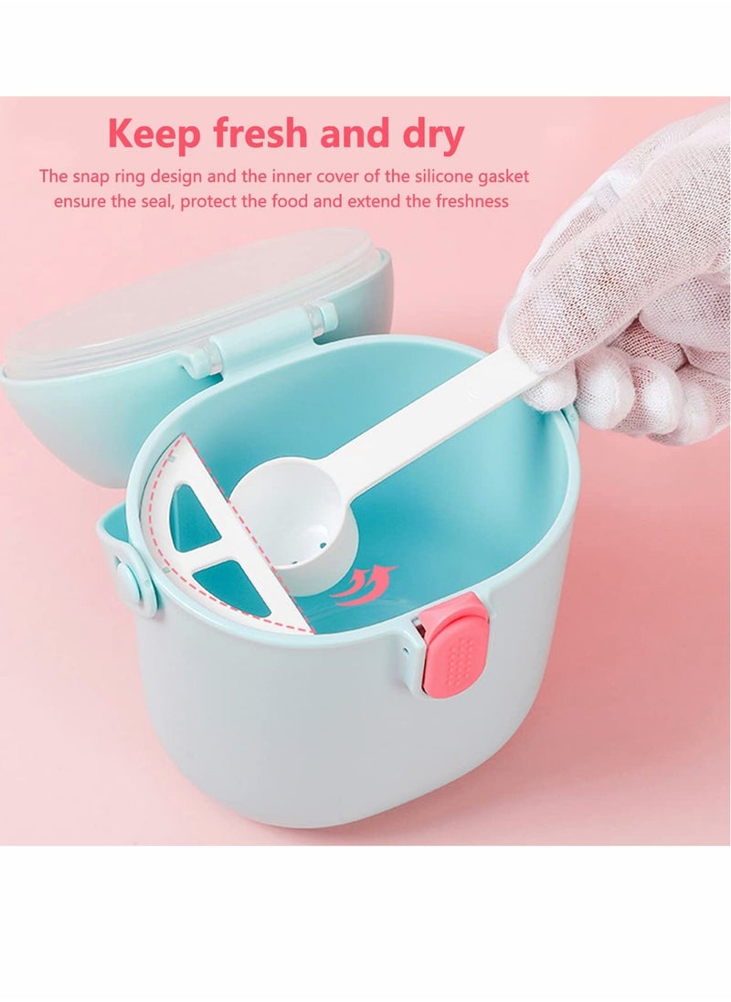 Milk Powder Dispenser Portable, Baby Snack Storage Box for Travel and Outdoor Activities