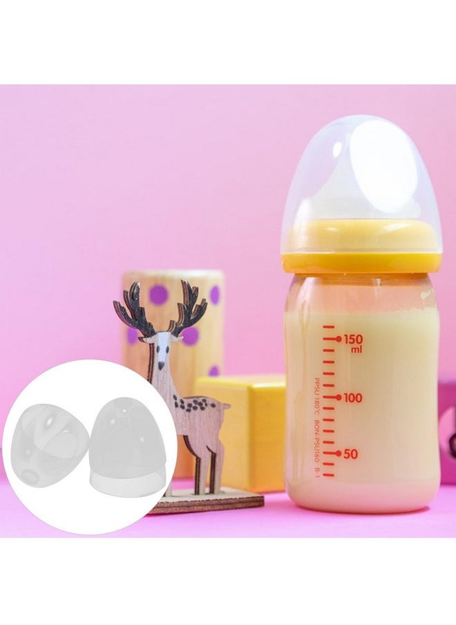Vaguelly 3 Pcs Baby Bottle Cap Baby Bottle Replacement Caps Baby Bottle Replacement Dome Caps Lids for Plastic and Glass Baby Feeding Bottles