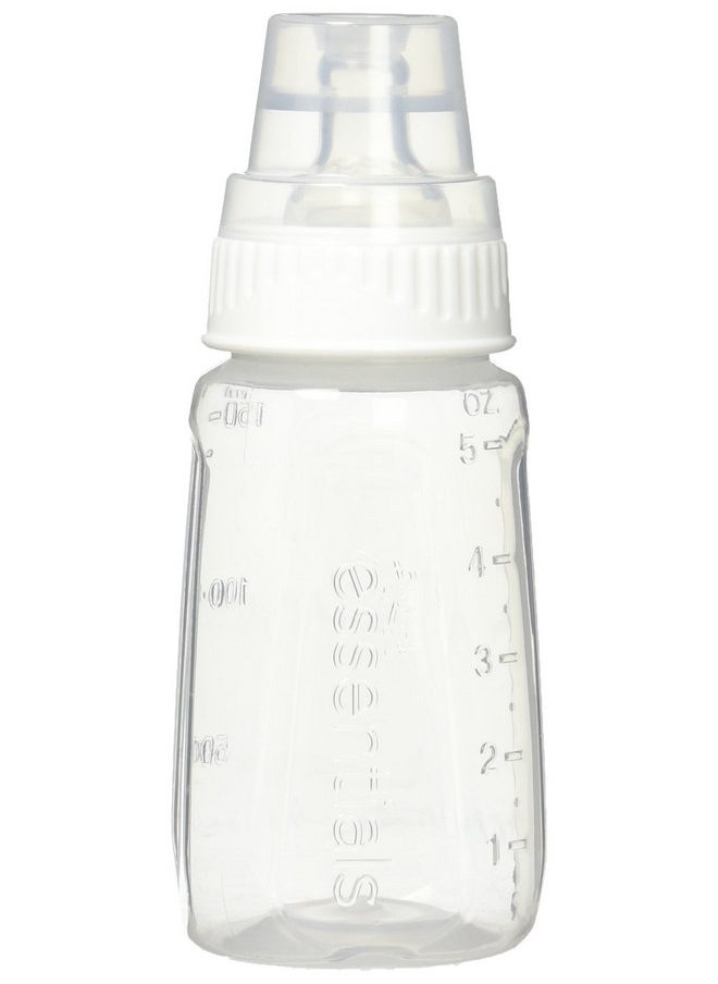 NUK Gerber First Essentials Clear View Silicone Bottle, Slow Flow, 5 Ounce