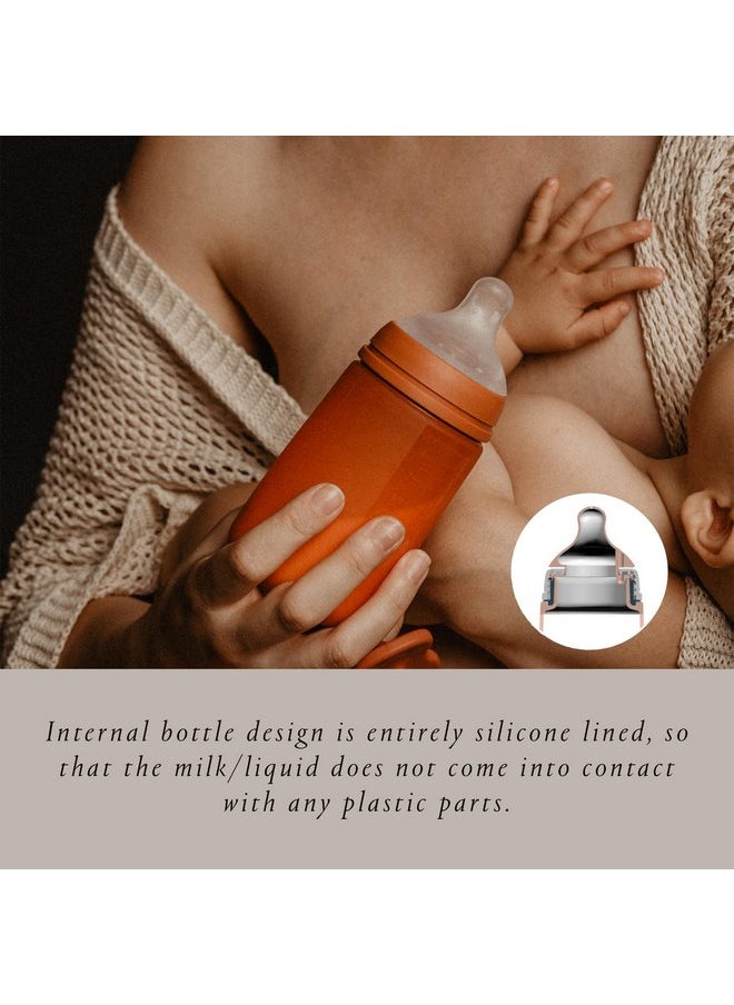 Suavinex Color Essence SX PRO Physiological Soft Flexible Silicone Baby Bottle, Anti Colic Baby Bottles, Supports Breast Feeding Babies, Made in Spain, Medium Flow, 8oz, Jungle Green