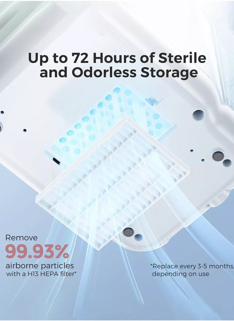 KleanPal Pro Baby Bottle Washer - Sterilizer & Dryer Combo for Easy Cleaning - Bottle Washer Machine for All Bottles, Pump Parts & Baby Item Care - Save Time & Effort