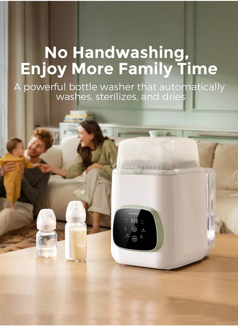 KleanPal Pro Baby Bottle Washer - Sterilizer & Dryer Combo for Easy Cleaning - Bottle Washer Machine for All Bottles, Pump Parts & Baby Item Care - Save Time & Effort