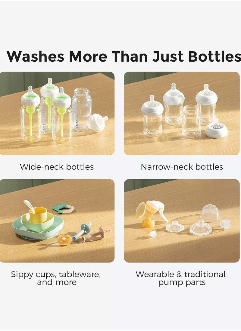 KleanPal Pro Baby Bottle Washer - Sterilizer & Dryer Combo for Easy Cleaning - Bottle Washer Machine for All Bottles, Pump Parts & Baby Item Care - Save Time & Effort
