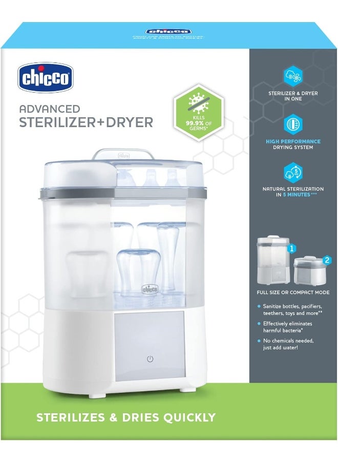 Chicco Advanced Electric Steam Sterilizer & Dryer for Baby Bottles, Feeding Accessories and More