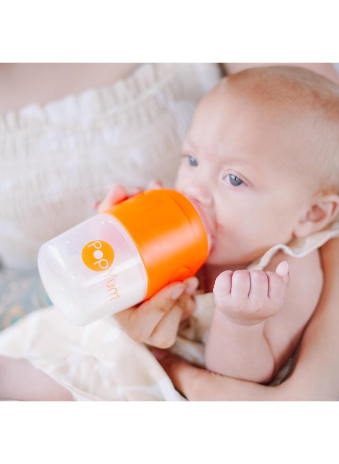 PopYum 9 oz Anti-Colic Formula Making/Mixing/Dispenser Baby Bottles, 3-Pack