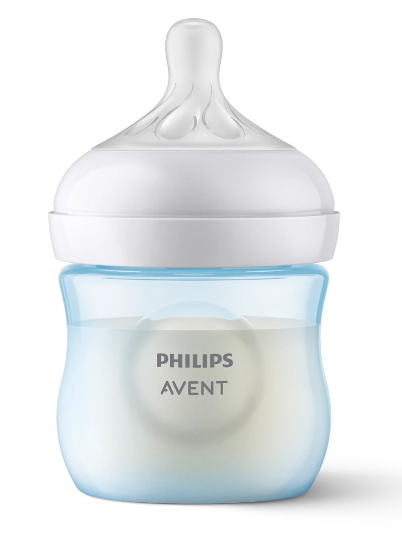 Natural Baby Bottle with Natural Response , Blue Baby Gift Set with Snuggle
