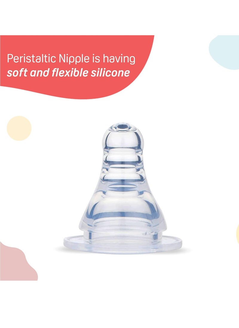 Pigeon Peristaltic Nipple LL Y Cut,for 12+ Month Babies,BPS Free,BPA Free,Pack of 3