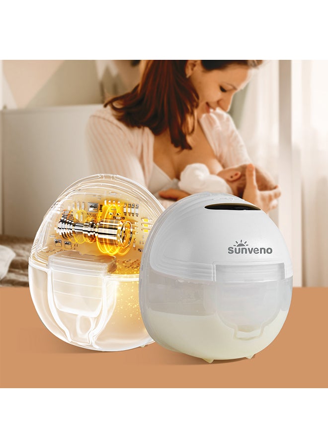 Smart Wearable Automatic Breast Pump - White