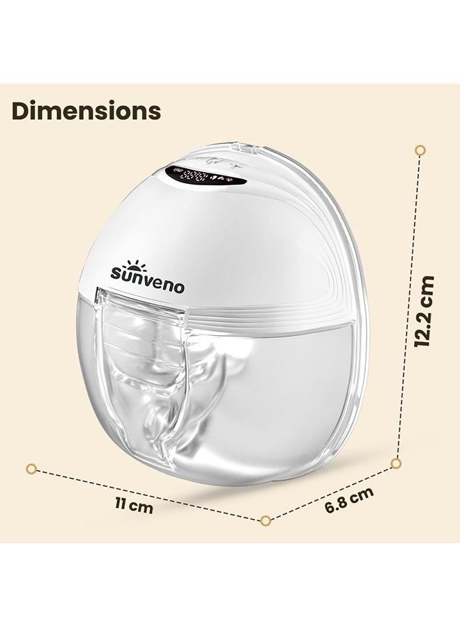 Smart Wearable Automatic Breast Pump - White