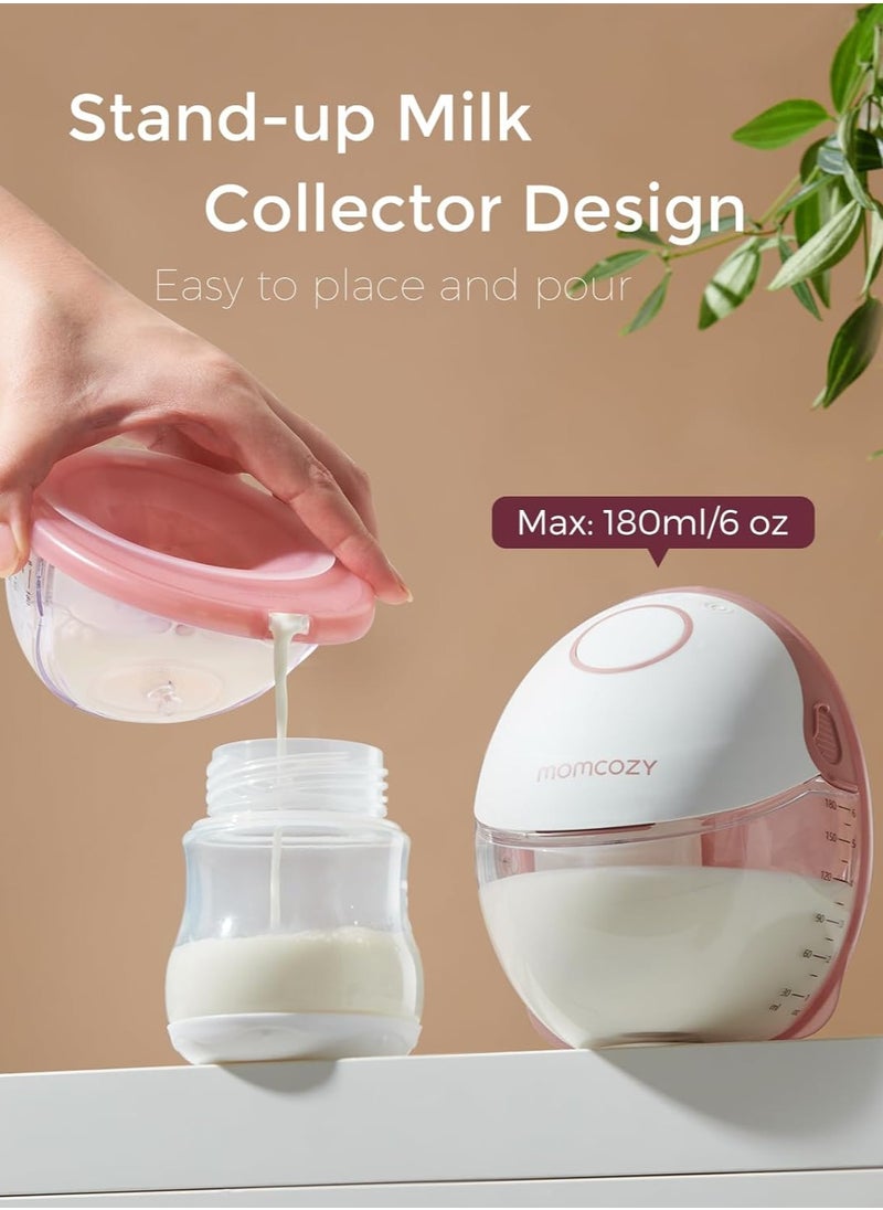 Breast Pump Hands Free Mobile Style | M6, Wearable Breastfeeding Pump Ideal Rhythm for More Milk, DoubleFit Flange More Fit & Discreet with 3 Modes & 9 Levels