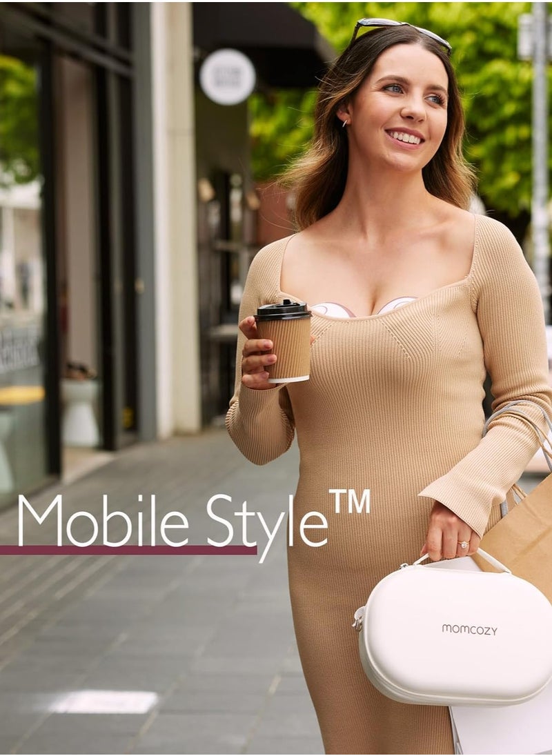 Breast Pump Hands Free Mobile Style | M6, Wearable Breastfeeding Pump Ideal Rhythm for More Milk, DoubleFit Flange More Fit & Discreet with 3 Modes & 9 Levels