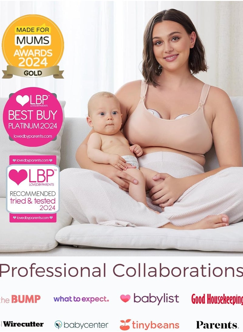 Breast Pump Hands Free Mobile Style | M6, Wearable Breastfeeding Pump Ideal Rhythm for More Milk, DoubleFit Flange More Fit & Discreet with 3 Modes & 9 Levels